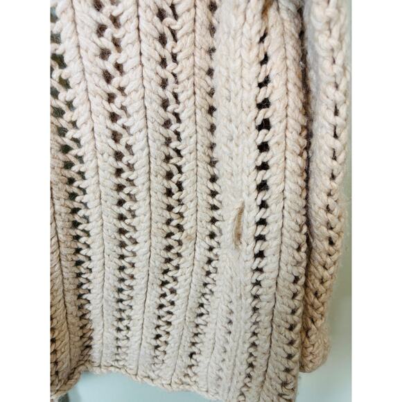 New Scotland Alpaca Wool Chunky Cardigan Sweater Small - Picture 5 of 7